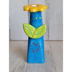 Vintage single flower vase sunflower ceramic home decor figure unique
